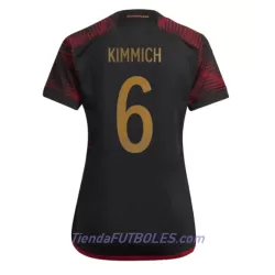 Camiseta Alemania Joshua Kimmich 6 Mujer Segunda Mundial 2022 Camiseta Alemania Joshua Kimmich 6 Mujer Segunda Mundial 2022