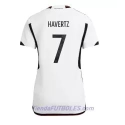 Camiseta Alemania Kai Havertz 7 Mujer Primera Mundial 2022 Camiseta Alemania Kai Havertz 7 Mujer Primera Mundial 2022