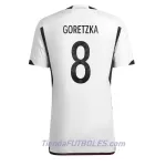 Camiseta Alemania Leon Goretzka 8 Hombre Primera Mundial 2022