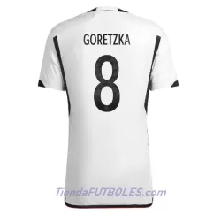 Camiseta Alemania Leon Goretzka 8 Hombre Primera Mundial 2022 Camiseta Alemania Leon Goretzka 8 Hombre Primera Mundial 2022