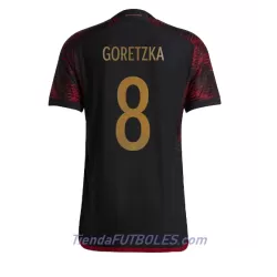 Camiseta Alemania Leon Goretzka 8 Hombre Segunda Mundial 2022 Camiseta Alemania Leon Goretzka 8 Hombre Segunda Mundial 2022