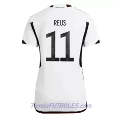Camiseta Alemania Marco Reus 11 Mujer Primera Mundial 2022 Camiseta Alemania Marco Reus 11 Mujer Primera Mundial 2022