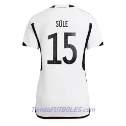 Camiseta Alemania Niklas Sule 15 Mujer Primera Mundial 2022 Camiseta Alemania Niklas Sule 15 Mujer Primera Mundial 2022