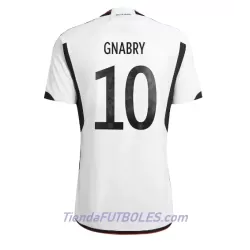 Camiseta Alemania Serge Gnabry 10 Hombre Primera Mundial 2022 Camiseta Alemania Serge Gnabry 10 Hombre Primera Mundial 2022