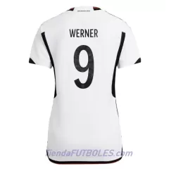 Camiseta Alemania Timo Werner 9 Mujer Primera Mundial 2022 Camiseta Alemania Timo Werner 9 Mujer Primera Mundial 2022