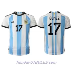 Camiseta Argentina Alejandro Gomez 17 Hombre Primera Mundial 2022 Camiseta Argentina Alejandro Gomez 17 Hombre Primera Mundial 2022