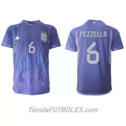 Camiseta Argentina German Pezzella 6 Hombre Segunda Mundial 2022 Camiseta Argentina German Pezzella 6 Hombre Segunda Mundial 2022