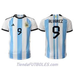Camiseta Argentina Julian Alvarez 9 Hombre Primera Mundial 2022 Camiseta Argentina Julian Alvarez 9 Hombre Primera Mundial 2022