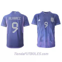 Camiseta Argentina Julian Alvarez 9 Hombre Segunda Mundial 2022 Camiseta Argentina Julian Alvarez 9 Hombre Segunda Mundial 2022