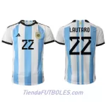 Camiseta Argentina Lautaro Martinez 22 Hombre Primera Mundial 2022