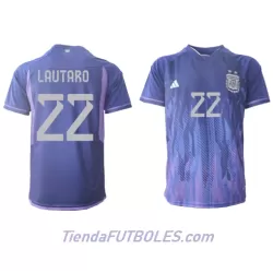 Camiseta Argentina Lautaro Martinez 22 Hombre Segunda Mundial 2022 Camiseta Argentina Lautaro Martinez 22 Hombre Segunda Mundial 2022