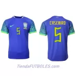 Camiseta Brasil Casemiro 5 Hombre Segunda Mundial 2022