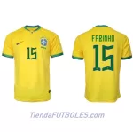Camiseta Brasil Fabinho 15 Hombre Primera Mundial 2022