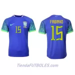 Camiseta Brasil Fabinho 15 Hombre Segunda Mundial 2022