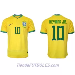 Camiseta Brasil Neymar Jr 10 Hombre Primera Mundial 2022 Camiseta Brasil Neymar Jr 10 Hombre Primera Mundial 2022