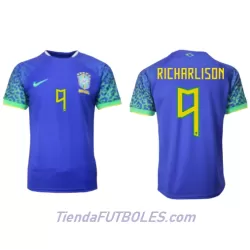 Camiseta Brasil Richarlison 9 Hombre Segunda Mundial 2022 Camiseta Brasil Richarlison 9 Hombre Segunda Mundial 2022