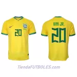 Camiseta Brasil Vini JR 20 Hombre Primera Mundial 2022