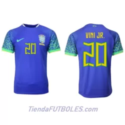 Camiseta Brasil Vini JR 20 Hombre Segunda Mundial 2022 Camiseta Brasil Vini JR 20 Hombre Segunda Mundial 2022