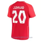 Camiseta Canada Jonathan David 20 Hombre Primera Mundial 2022