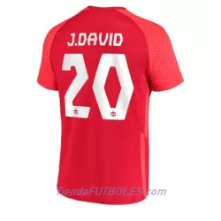 Camiseta Canada Jonathan David 20 Hombre Primera Mundial 2022 Camiseta Canada Jonathan David 20 Hombre Primera Mundial 2022
