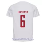 Camiseta Dinamarca Andreas Christensen 6 Hombre Segunda Mundial 2022
