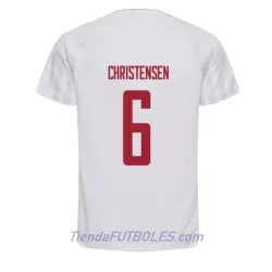 Camiseta Dinamarca Andreas Christensen 6 Hombre Segunda Mundial 2022