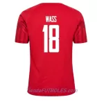 Camiseta Dinamarca Daniel Wass 18 Hombre Primera Mundial 2022