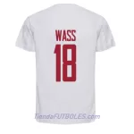Camiseta Dinamarca Daniel Wass 18 Hombre Segunda Mundial 2022