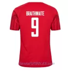 Camiseta Dinamarca Martin Braithwaite 9 Hombre Primera Mundial 2022