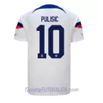 Camiseta Estados Unidos Christian Pulisic 10 Hombre Primera Mundial 2022