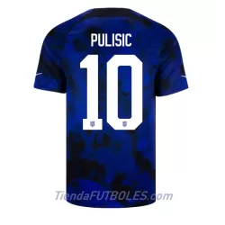 Camiseta Estados Unidos Christian Pulisic 10 Hombre Segunda Mundial 2022 Camiseta Estados Unidos Christian Pulisic 10 Hombre Segunda Mundial 2022