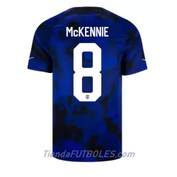 Camiseta Estados Unidos Weston McKennie 8 Hombre Segunda Mundial 2022 Camiseta Estados Unidos Weston McKennie 8 Hombre Segunda Mundial 2022