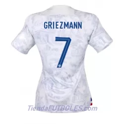 Camiseta Francia Antoine Griezmann 7 Mujer Segunda Mundial 2022 Camiseta Francia Antoine Griezmann 7 Mujer Segunda Mundial 2022