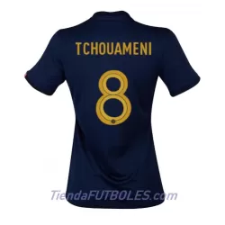 Camiseta Francia Aurelien Tchouameni 8 Mujer Primera Mundial 2022 Camiseta Francia Aurelien Tchouameni 8 Mujer Primera Mundial 2022