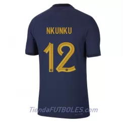 Camiseta Francia Christopher Nkunku 12 Hombre Primera Mundial 2022 Camiseta Francia Christopher Nkunku 12 Hombre Primera Mundial 2022