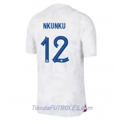Camiseta Francia Christopher Nkunku 12 Hombre Segunda Mundial 2022 Camiseta Francia Christopher Nkunku 12 Hombre Segunda Mundial 2022