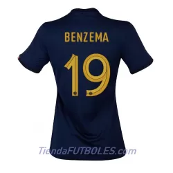 Camiseta Francia Karim Benzema 19 Mujer Primera Mundial 2022 Camiseta Francia Karim Benzema 19 Mujer Primera Mundial 2022