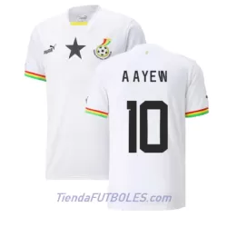 Camiseta Ghana Andre Ayew 10 Hombre Primera Mundial 2022 Camiseta Ghana Andre Ayew 10 Hombre Primera Mundial 2022