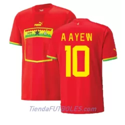 Camiseta Ghana Andre Ayew 10 Hombre Segunda Mundial 2022 Camiseta Ghana Andre Ayew 10 Hombre Segunda Mundial 2022