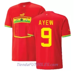 Camiseta Ghana Ayew 9 Hombre Segunda Jordan Mundial 2022 Camiseta Ghana Ayew 9 Hombre Segunda Jordan Mundial 2022