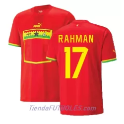 Camiseta Ghana Baba Rahman 17 Hombre Segunda Mundial 2022 Camiseta Ghana Baba Rahman 17 Hombre Segunda Mundial 2022