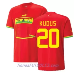 Camiseta Ghana Mohammed Kudus 20 Hombre Segunda Mundial 2022 Camiseta Ghana Mohammed Kudus 20 Hombre Segunda Mundial 2022