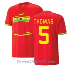 Camiseta Ghana Thomas Partey 5 Hombre Segunda Mundial 2022 Camiseta Ghana Thomas Partey 5 Hombre Segunda Mundial 2022
