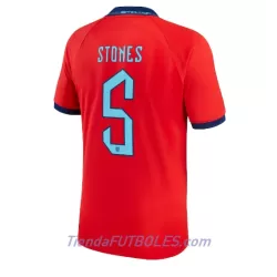 Camiseta Inglaterra John Stones 5 Hombre Segunda Mundial 2022