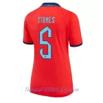 Camiseta Inglaterra John Stones 5 Mujer Segunda Mundial 2022