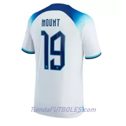 Camiseta Inglaterra Mason Mount 19 Hombre Primera Mundial 2022 Camiseta Inglaterra Mason Mount 19 Hombre Primera Mundial 2022
