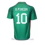 Camiseta México Orbelin Pineda 10 Hombre Primera Mundial 2022