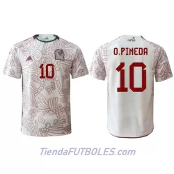 Camiseta México Orbelin Pineda 10 Hombre Segunda Mundial 2022 Camiseta México Orbelin Pineda 10 Hombre Segunda Mundial 2022