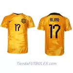 Camiseta Países Bajos Daley Blind 17 Hombre Primera Mundial 2022