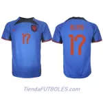 Camiseta Países Bajos Daley Blind 17 Hombre Segunda Mundial 2022
